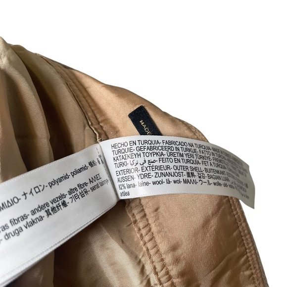 Massimo Dutti Two-button Wool Trousers In Beige Size US 2 - Picture 6 of 10